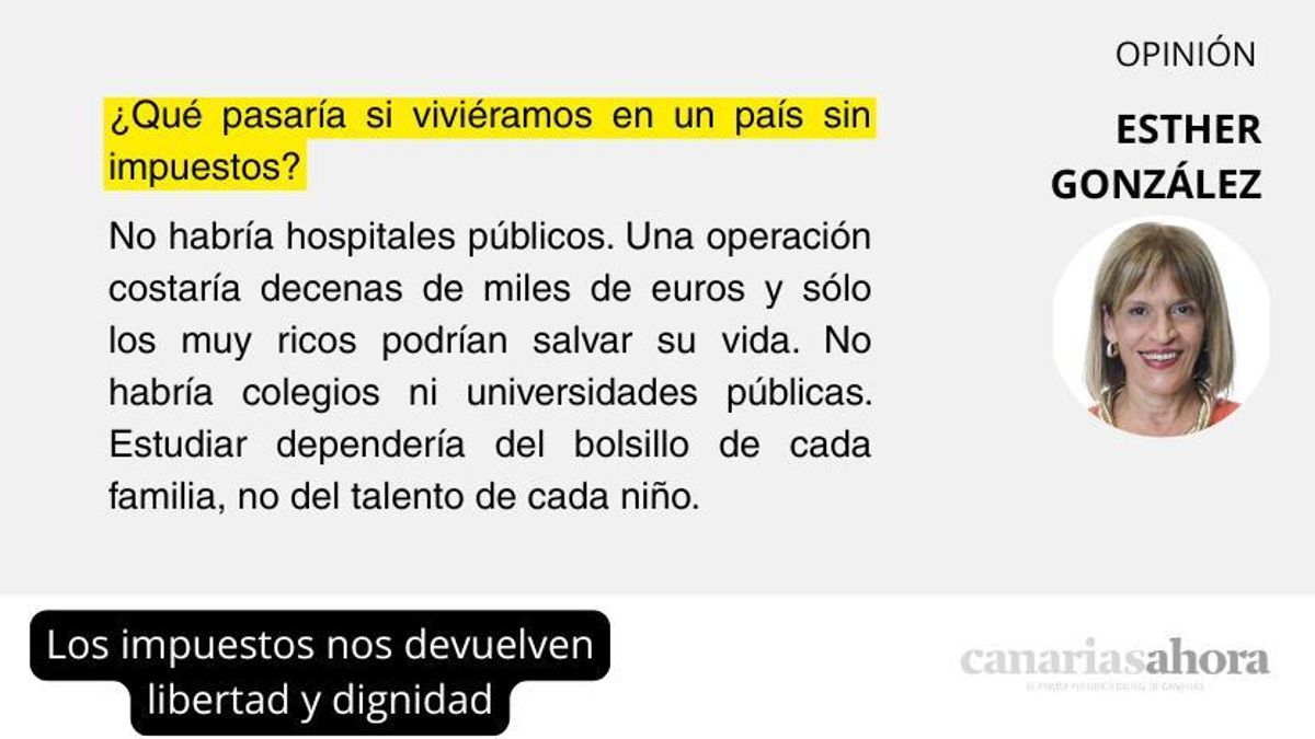 Los impuestos nos devuelven libertad y dignidad
