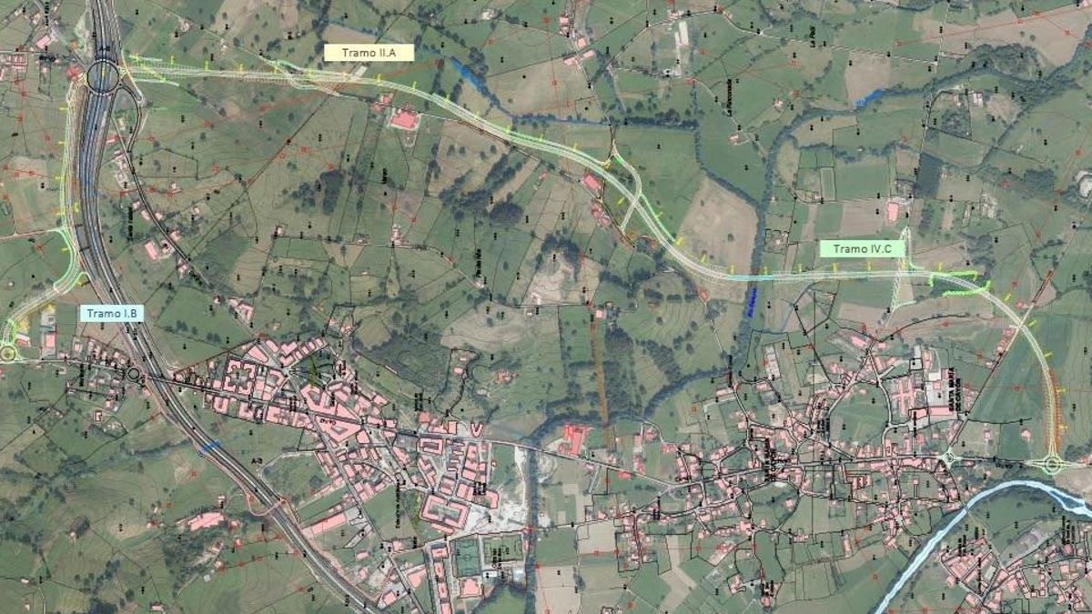 Plano de la zona en la que se realizarán las obras.