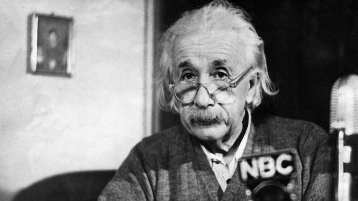 El profesor Albert Einstein.
