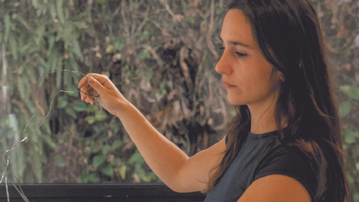 La joven artista santanderina Blanca Tejerina.