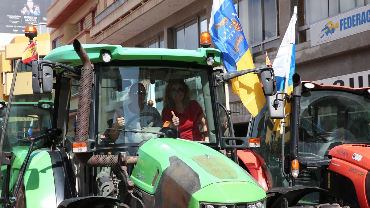 Protesta de agricultores y ganaderos en Gran Canaria