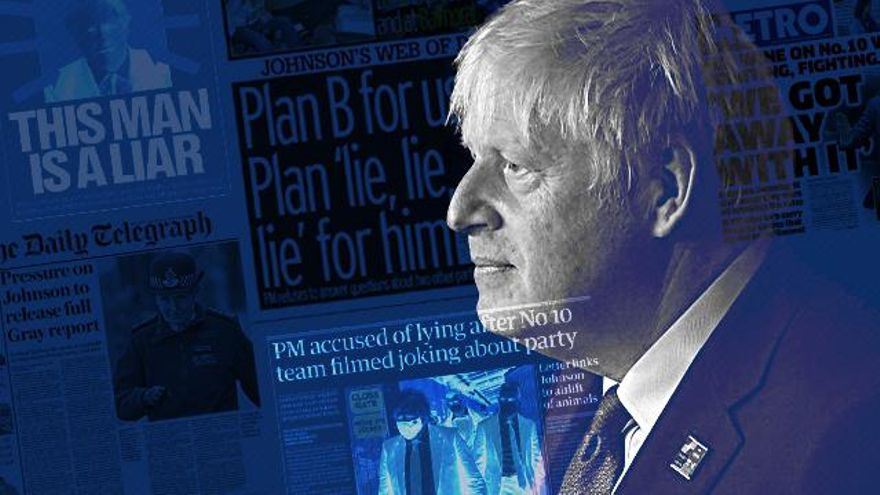 Auge y caída de Boris Johnson, el primer ministro que tropezó con sus propias mentiras