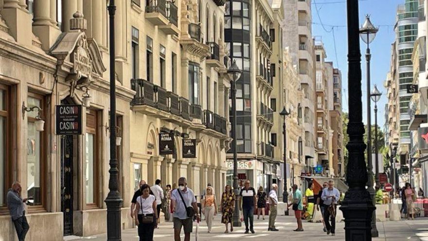 Calle Ancha en Albacete, una zona ya peatonalizada