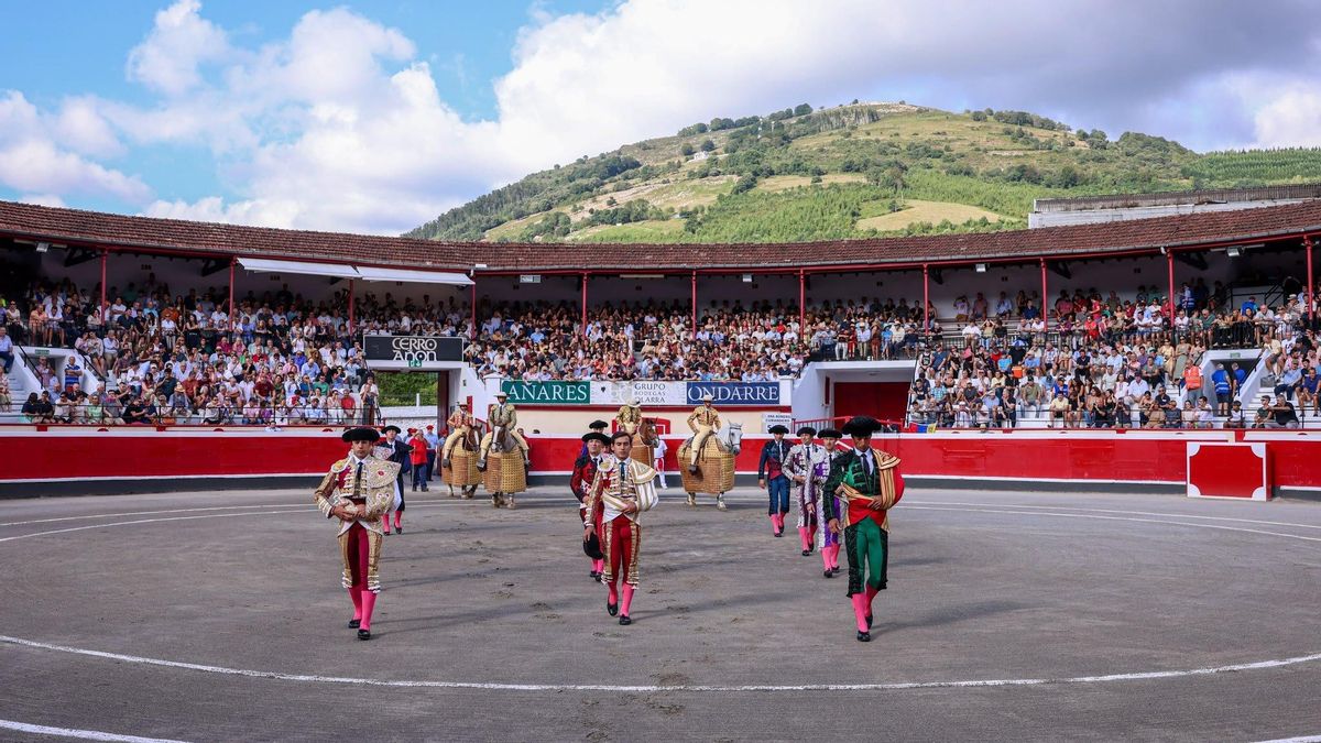Corrida de toros, este San Ignadio, en la localidad guipuzcoana de Azpeitia