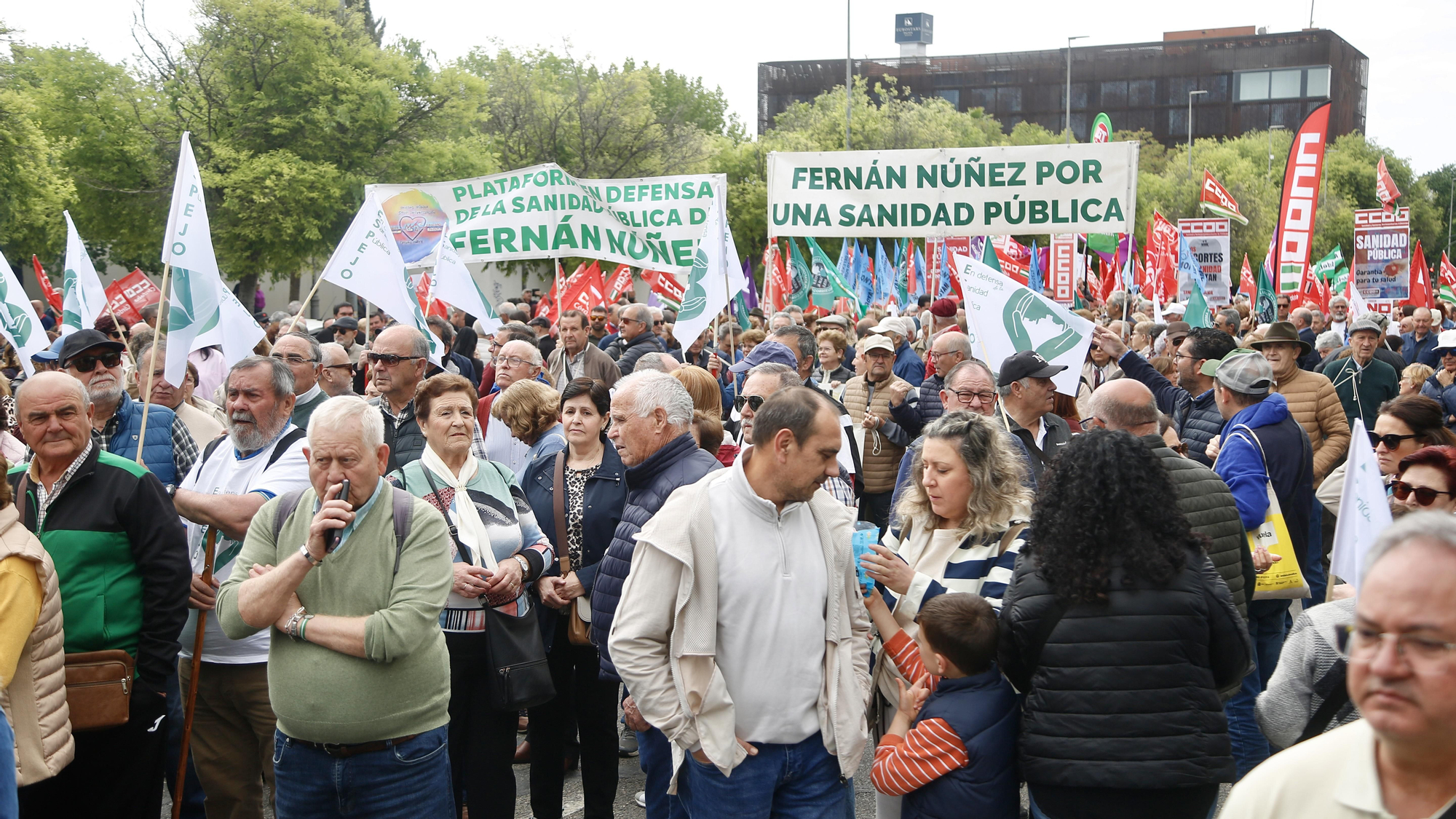 Manifestación de las Mareas Blancas por la sanidad pública