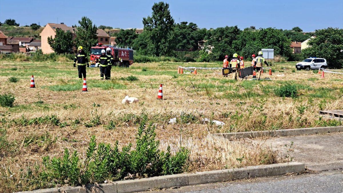 Simulacro de accidente aéreo en Logroño