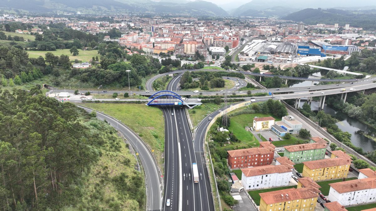 Túnel del ramal de Sierrapando entre la A-67 y la A-8.