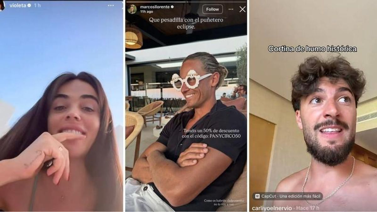 De Violeta Mangriñán a Carliyo, pasando por el habitual Marcos Llorente: los influencers que han comprado las ideas negacionistas del eclipse