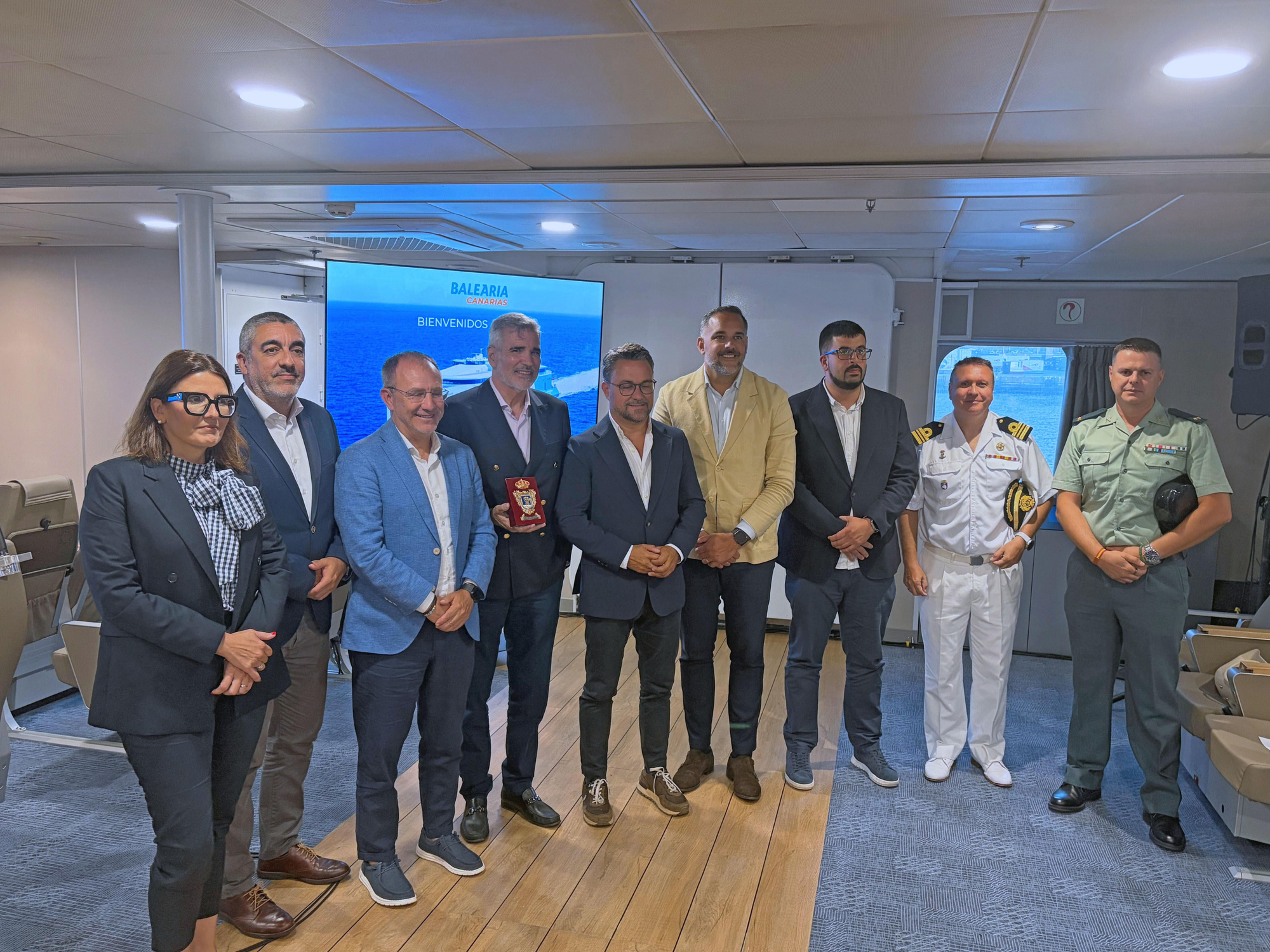 Baleària Canarias presenta en La Palma el ‘fast ferry Pepita Castellví’.