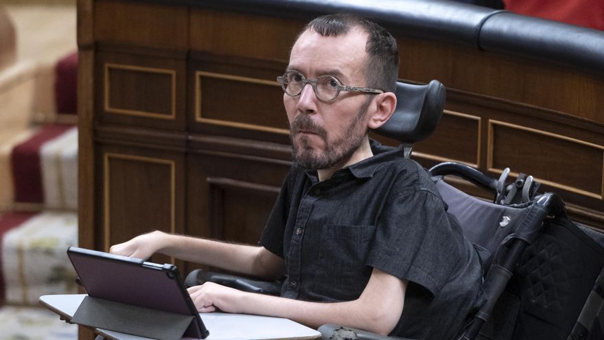 El portavoz de Unidas Podemos en el Congreso, Pablo Echenique.