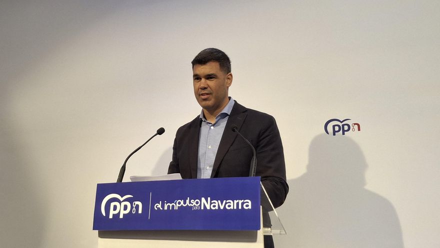 El presidente del Partido Popular de Navarra, Javier García.