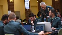 El equipo de la Guardia Civil que ha participado en la Ciberliga.