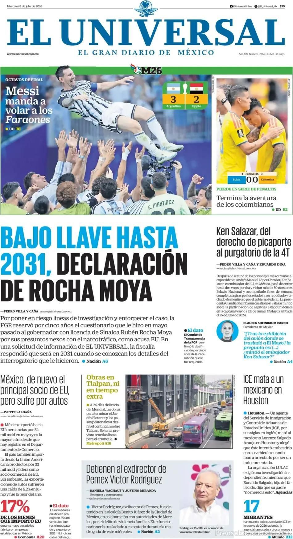 Hermosa mañana: las tapas de los diarios después del triunfo épico de Argentina ante Egipto