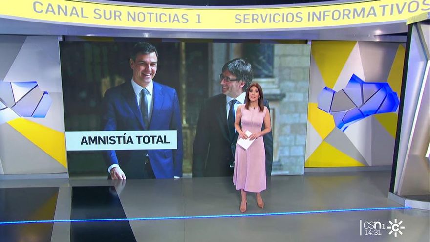 Las noticias de Canal Sur dedican cien veces más tiempo a la ley de amnistía que a las listas de espera de Andalucía