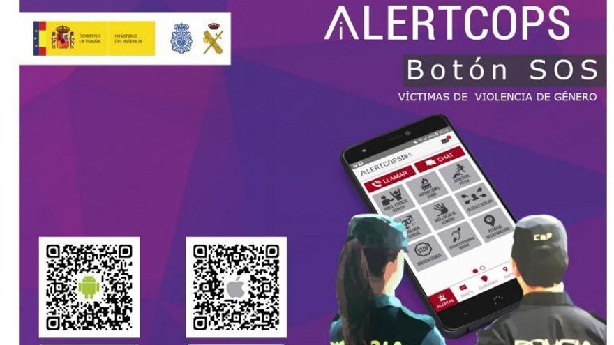 La aplicación Alertcops incorpora un Botón SOS para víctimas de violencia de género y para sanitarios