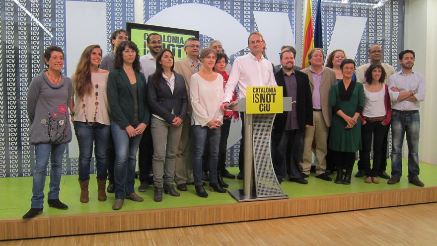 ICV-EUiA presenta 'Catalonia is not CiU' como lema de precampaña