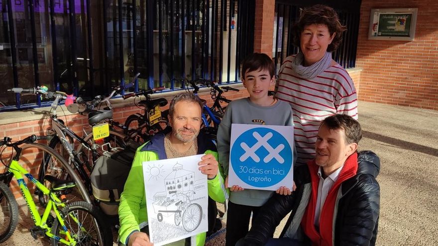 Álex Zamora, ganador del concurso escolar de dibujo de la iniciativa 30 días en bici