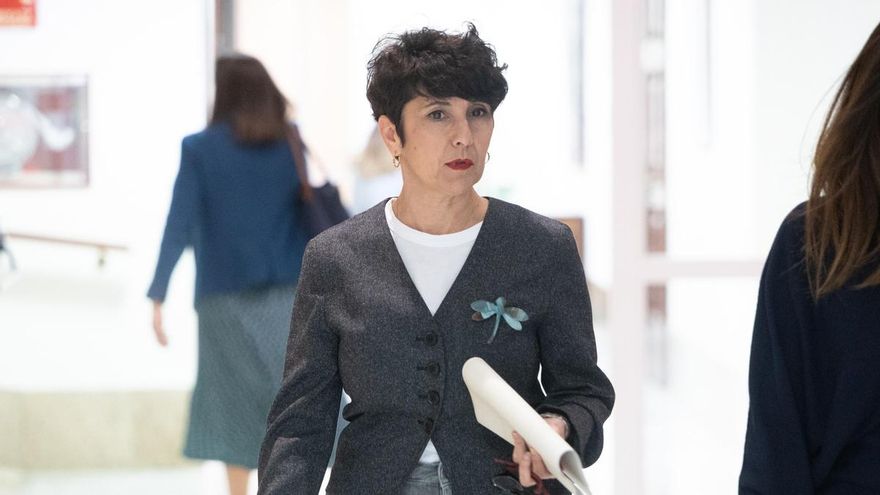 La portavoz del PNV en el Congreso, Maribel Vaquero, a su llegada a la Junta de Portavoces, en el Congreso de los Diputados, a 17 de marzo de 2026, en Madrid (España).