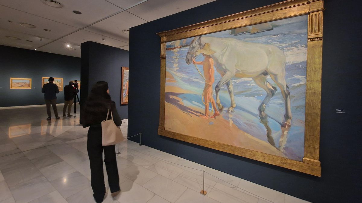 El baño del caballo (1909), Joaquín Sorolla. Fundación Bancaja / Museo Sorolla.
