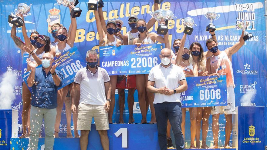 Moreno/Vergara y Tovar/Hernández reinan sobre la arena de la Challenge Beach Volley Cup