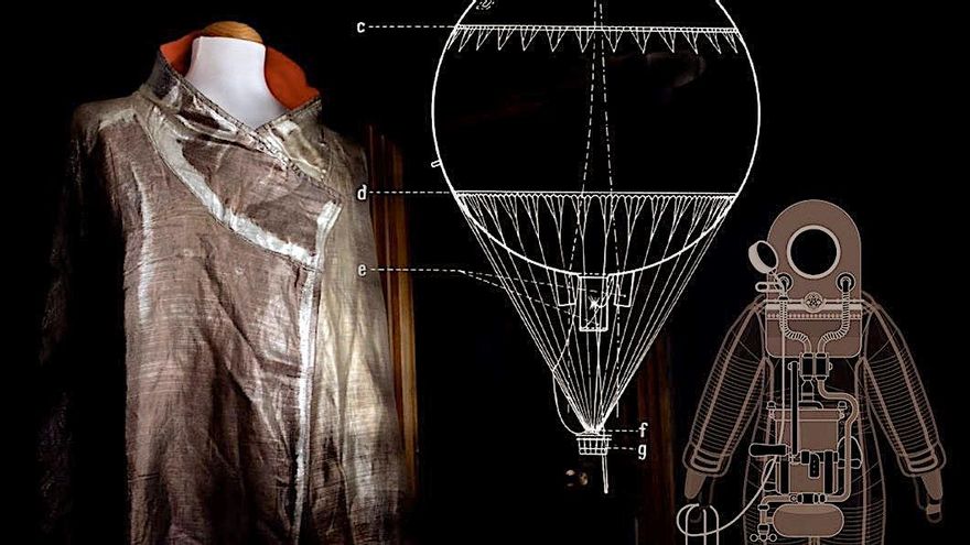 La capa 'perdida' de Emilio Herrera: “Esto es lo único que nos queda del primer traje espacial de la historia”