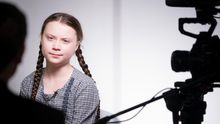 La joven sueca Greta Thunberg en la reunión del World Economic Forum el 25 de enero de 2019 en Davos