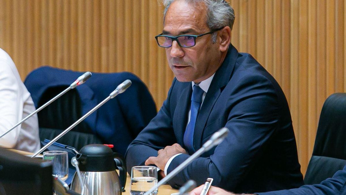 El presidente del Grupo Español para el Crecimiento Verde,  Valentín Alfaya Arias, en su comparecencia ante el Congreso este martes