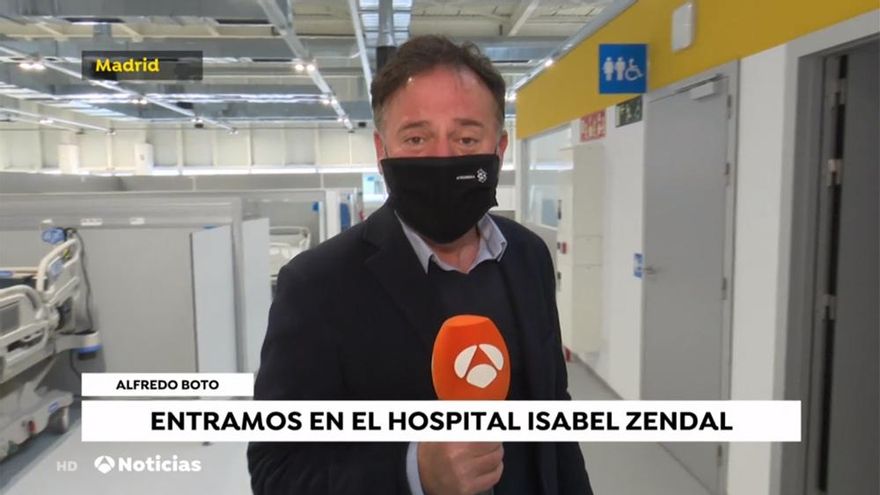 Alfredo Boto, durante su reportaje en Antena 3 Noticias