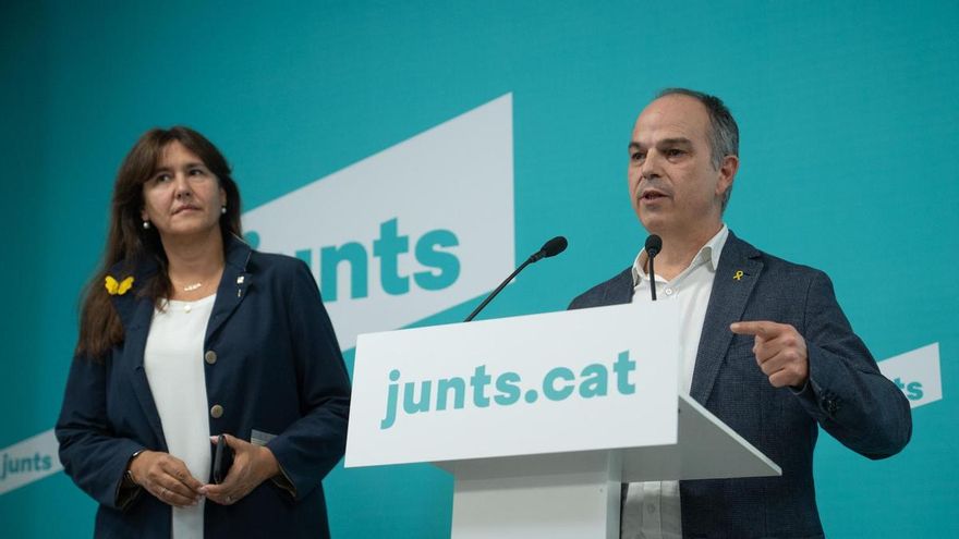 Laura Borràs y Jordi Turull, de Junts.