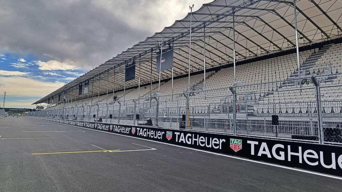 Recta de llegada del circuito de Madrid, este jueves