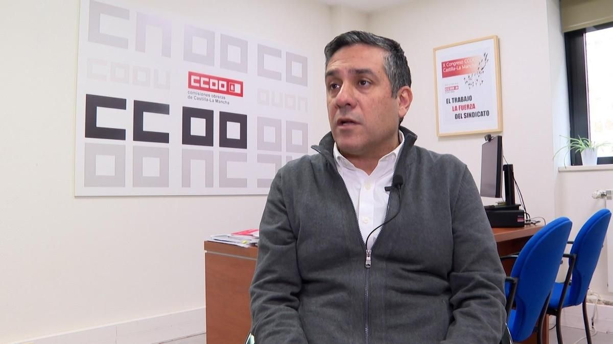 El secretario general de CCOO Castilla-La Mancha, Javier Ortega
