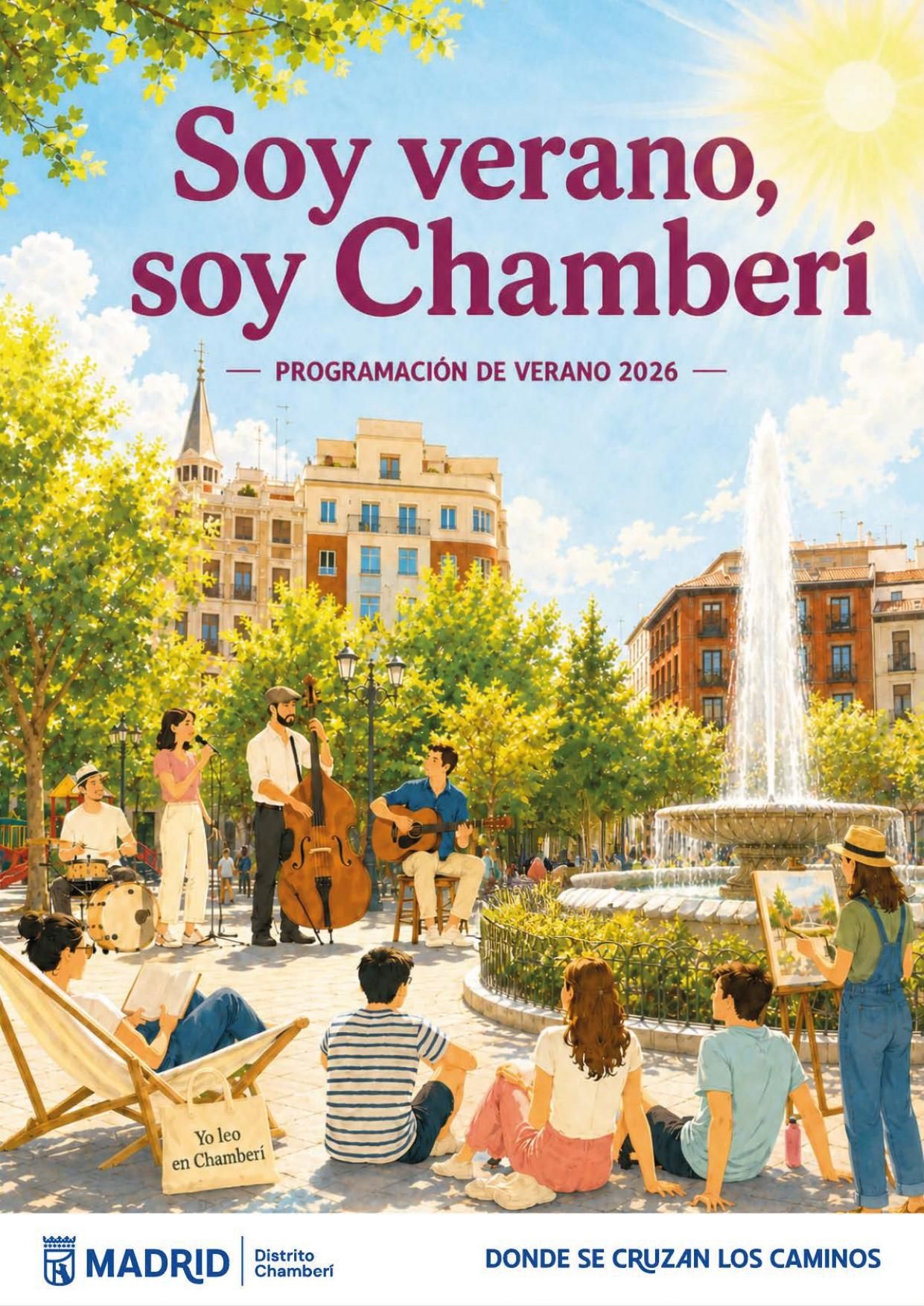 Cartel del programa de verano de Chamberí