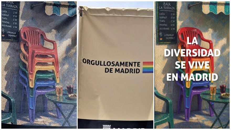 El Ayuntamiento publica otro lema sobre los polémicos carteles del Orgullo en Madrid después de las críticas