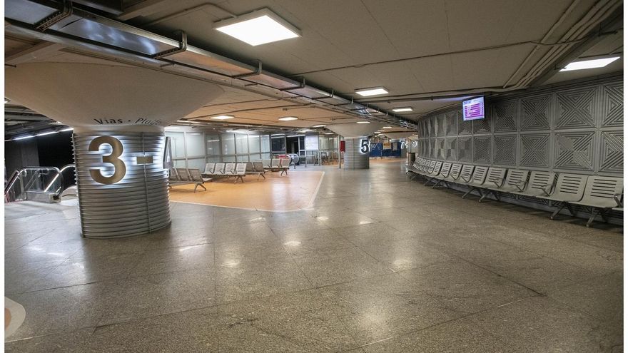 Vestíbulo general de cercanías en Atocha