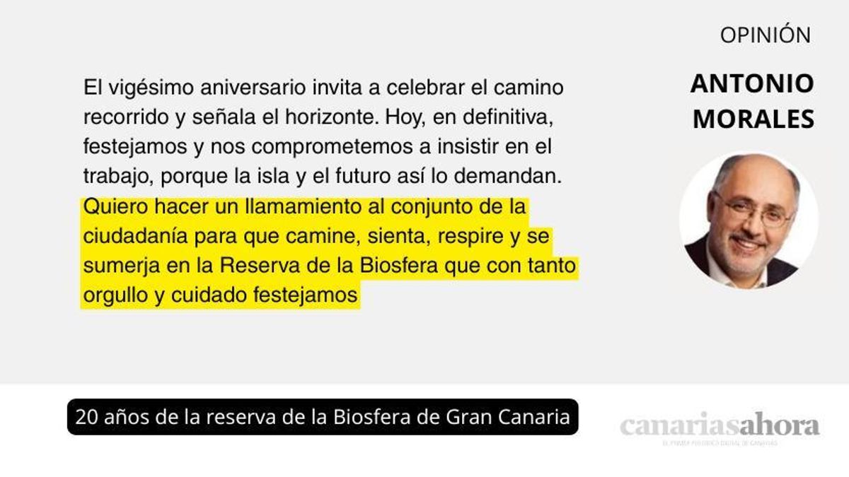 20 años de la reserva de la Biosfera de Gran Canaria