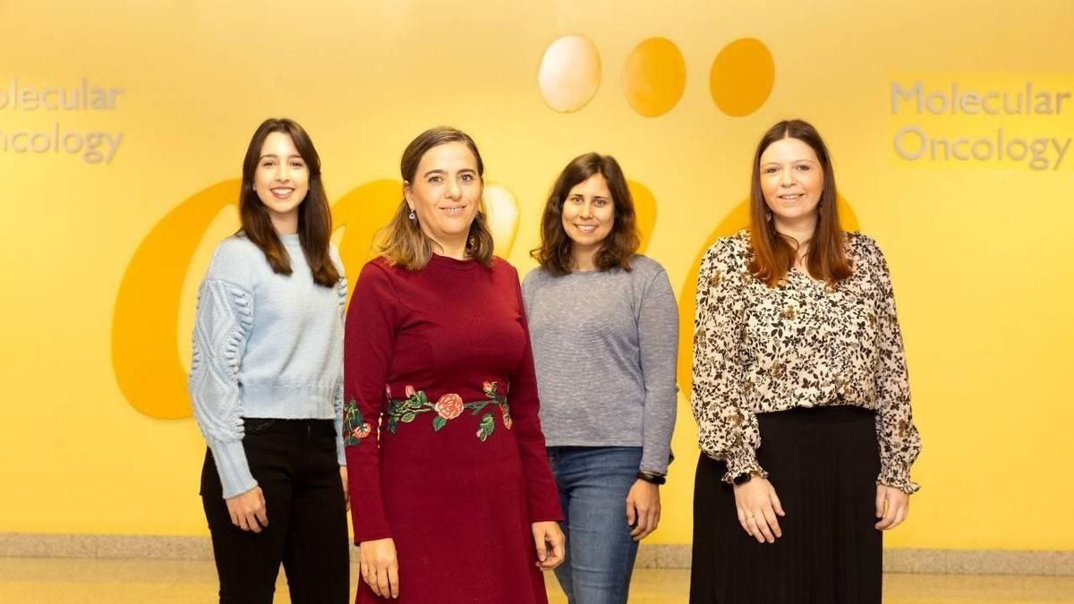 Las científicas Beatriz Cicuéndez, Guadalupe Sabio, Marta León y Cintia Folgueira.