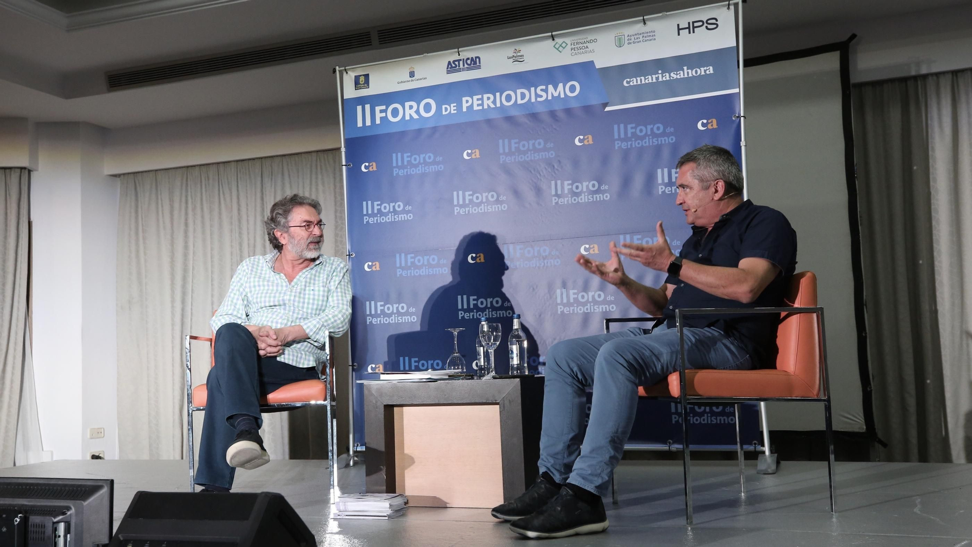 Antonio Rubio y Carlos Sosa, en el II Foro de Periodismo de Canarias Ahora