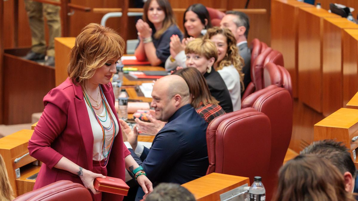 La procuradora socialista Eva Ceballos, que ocupa el escaño que deja Luis Tudanca en las Cortes de Castilla y León.