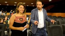 El vicepresidente de Derechos Sociales, Pablo Iglesias, y la ministra de Trabajo, Yolanda Díaz.