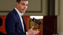 El líder del PSOE, Pedro Sánchez, durante el desayuno de Nueva Economía Fórum.