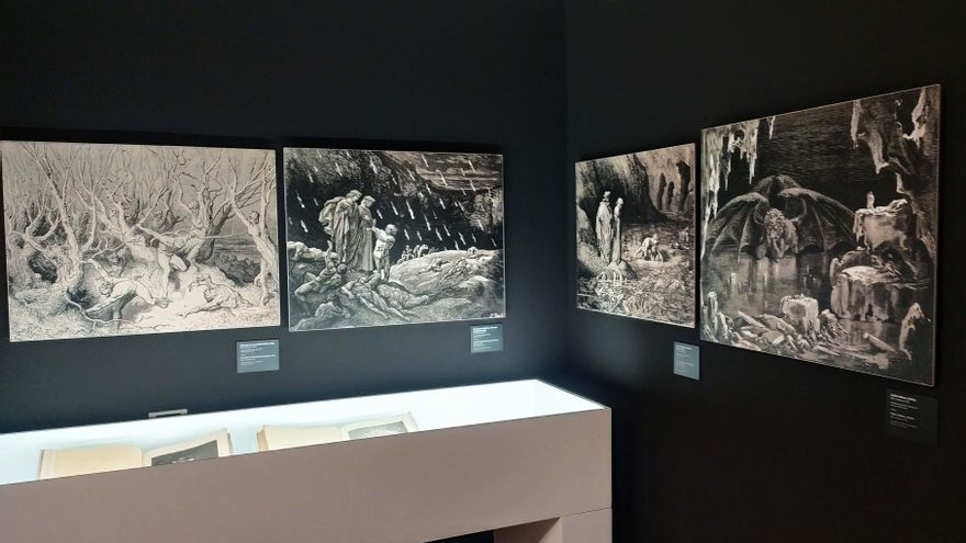 Sala de los Grabados de Doré sobre la obra de Dante.