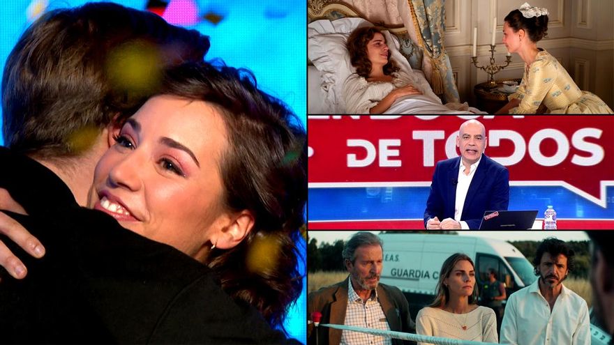 Antena 3 lidera febrero, La 1 disfruta de su estabilidad y Mediaset vuelve a sonreír más por Cuatro que por Telecinco