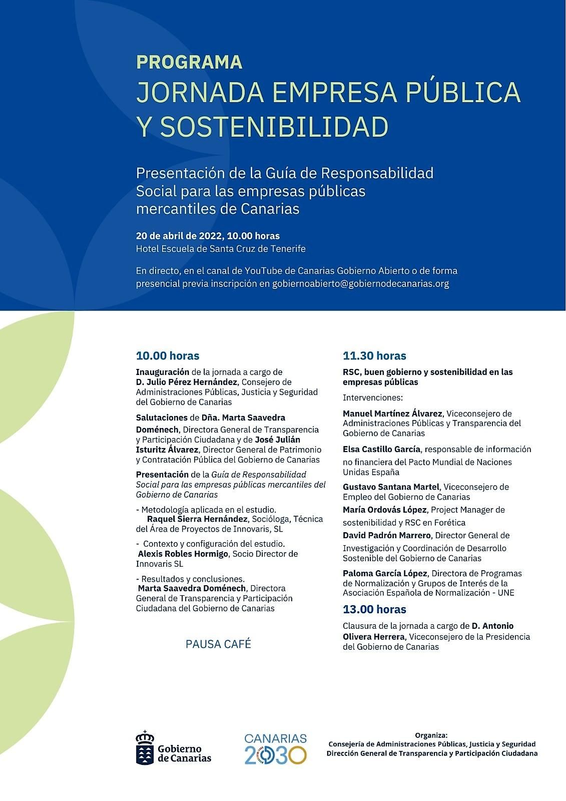 Jornada 'empresa pública y sostenibilidad'.