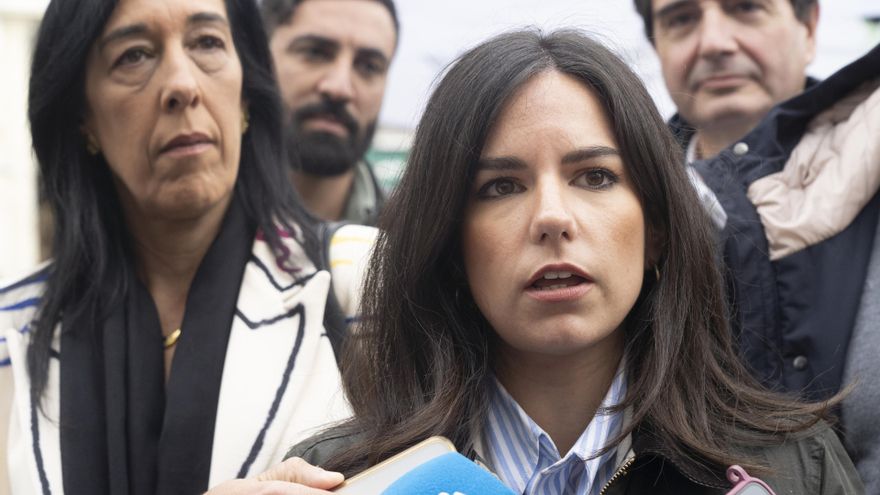 La portavoz de Vox en el Congreso de los Diputados, Pepa Millán, en un acto en Vitoria-Gasteiz
