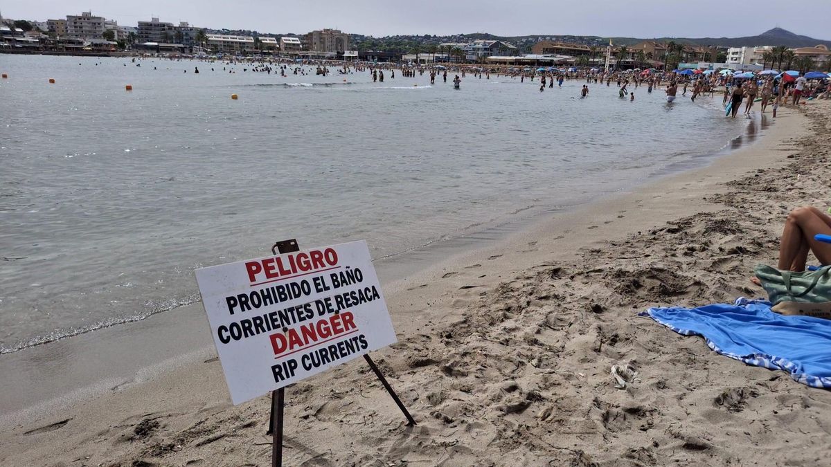 La 'rissaga' o 'meteotsunami', el fenómeno atmosférico que provocó una brusca y repentina retirada del mar en Xàbia o Gandia