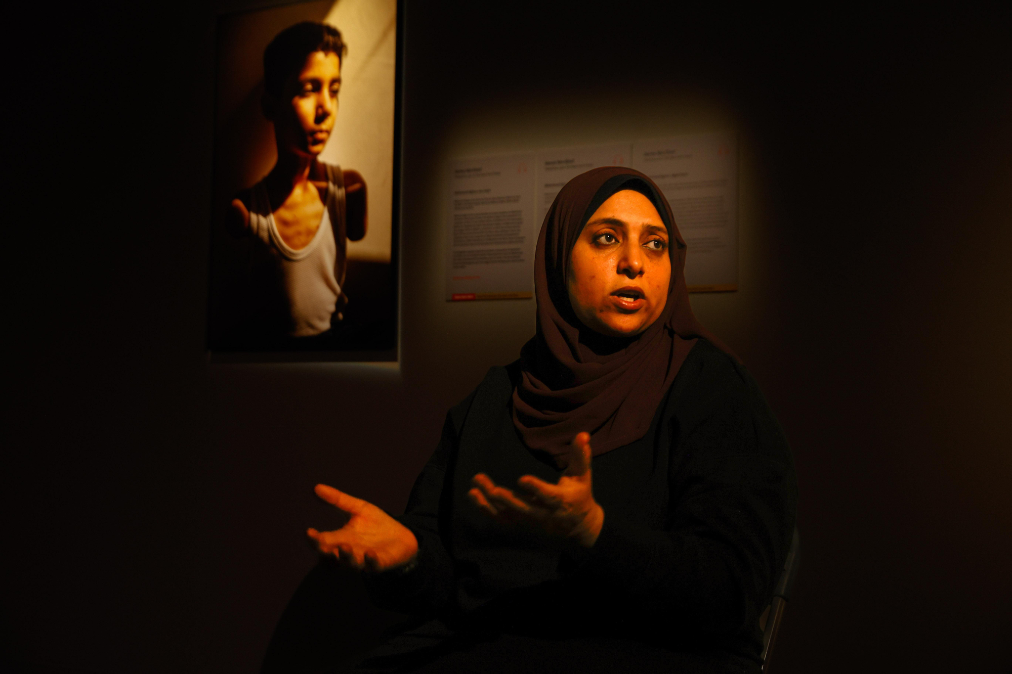 Samar Abu Elouf durante la entrevista con elDiario.es.