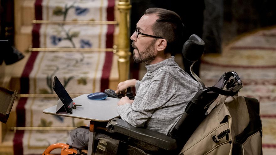 El portavoz de Unidas Podemos en el Congreso, Pablo Echenique.