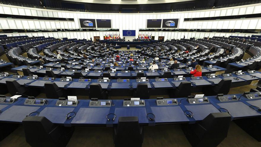 Una imagen del Parlamento Europeo en Estrasburgo este lunes. EFE/EPA/FREDERICK FLORIN / POOL