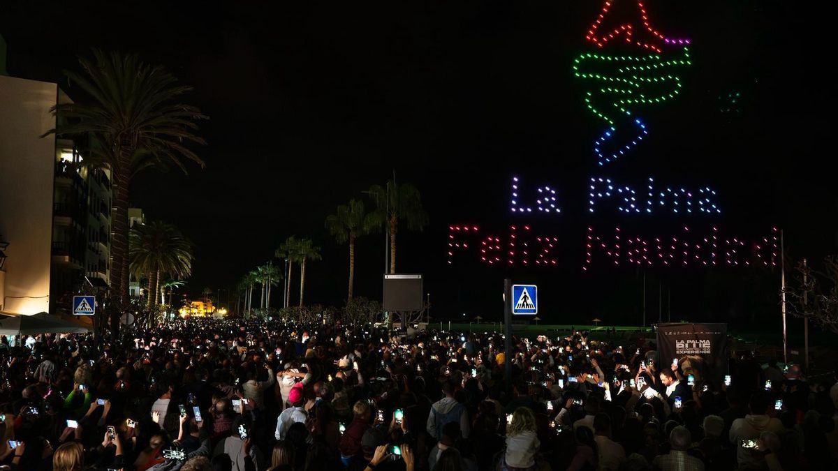 Encendido  del alumbrado navideño  2025 en Santa Cruz de La Palma.