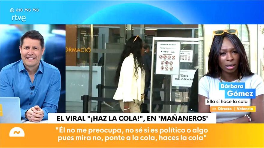 'Mañaneros' entrevista a la mujer que reprochó a Zaplana que se colase delante de ella en un tribunal valenciano